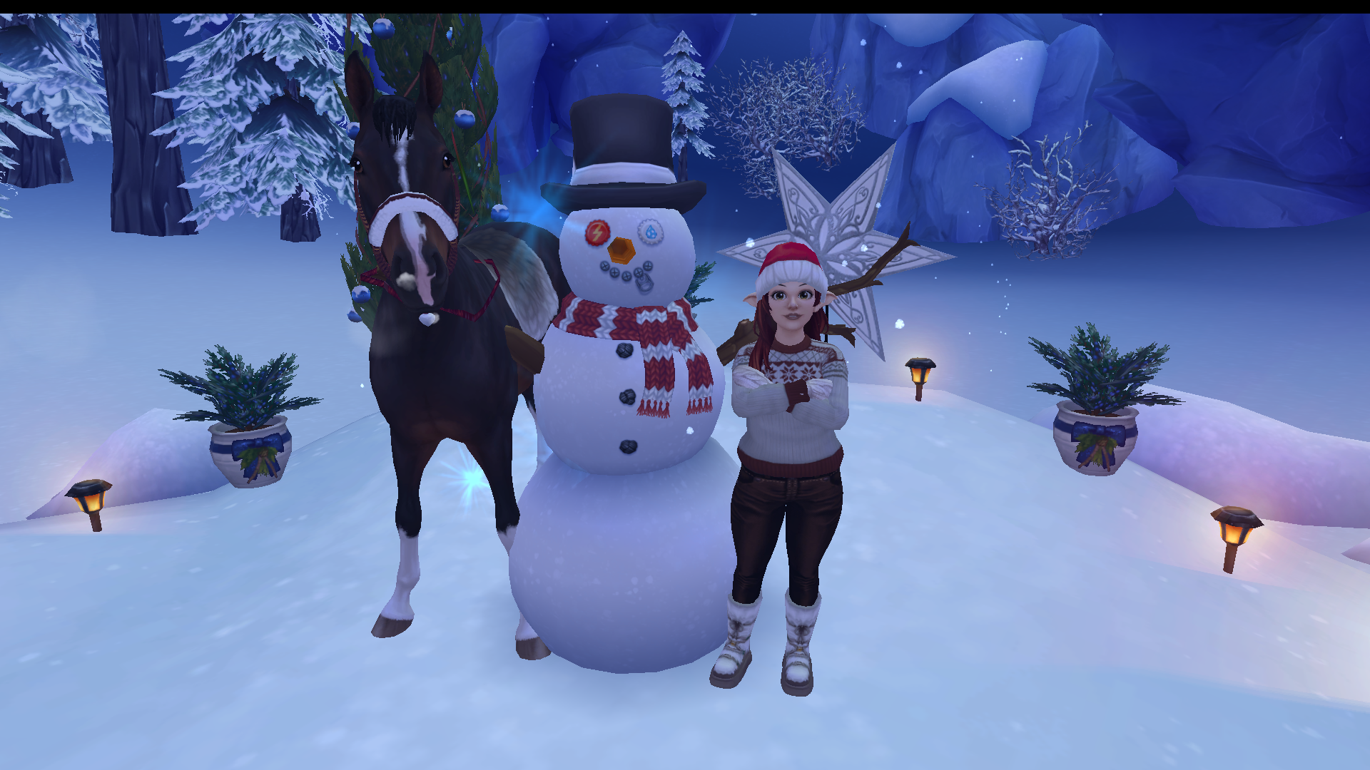 Jag och Birdy tog en sista tur genom vinterbyn innan jullovet, vi byggde bla en snögubbe tillsammans och dansade till jullåtar❤️ I våran mysigaste juloutfit önskar vi alla en god jul och gott nytt år! 🎅